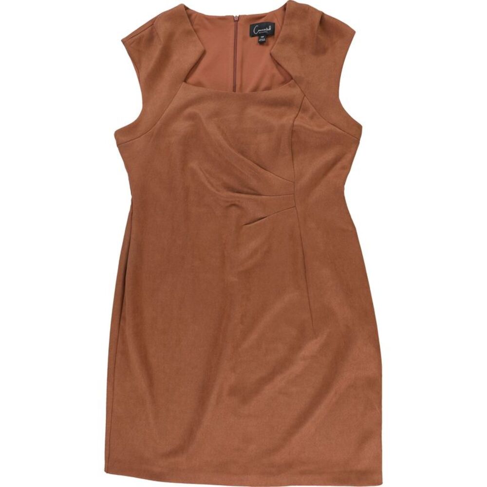 Connected Apparel Womens Petite Square Neck Midi Dress, NWT